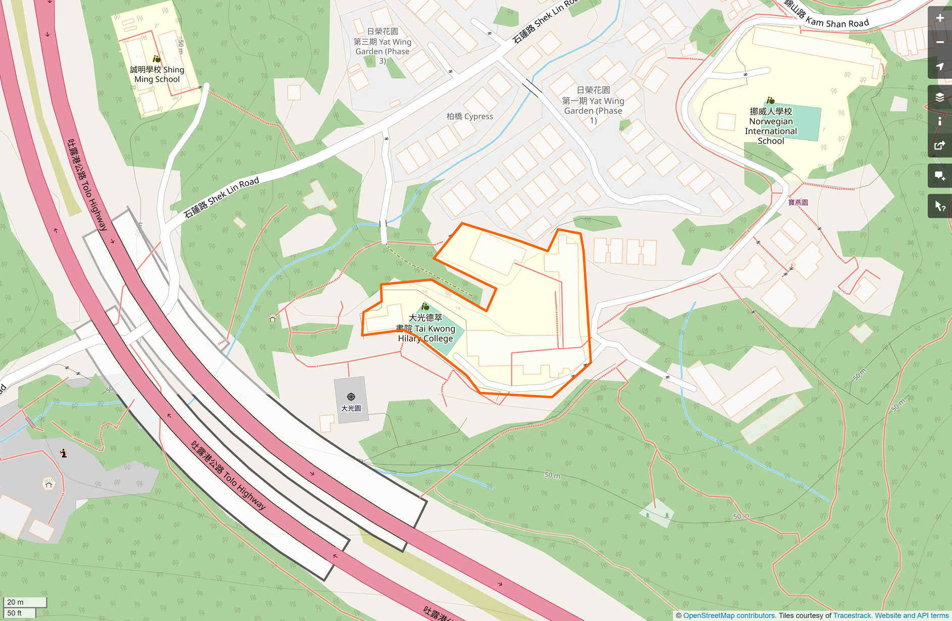 OSM: 大光德萃書院 Tai Kwong Hilary College