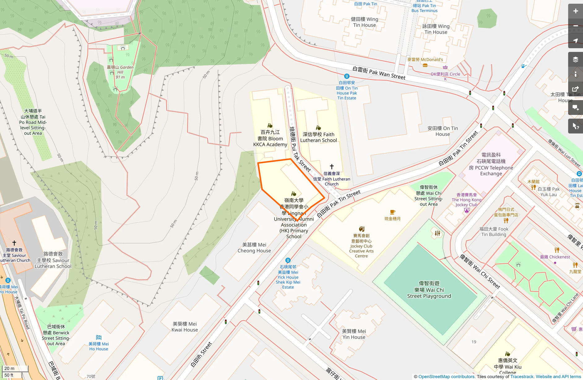 OSM: 嶺南大學香港同學會小學 Lingnan University Alumni Association (Hong Kong) Primary School
