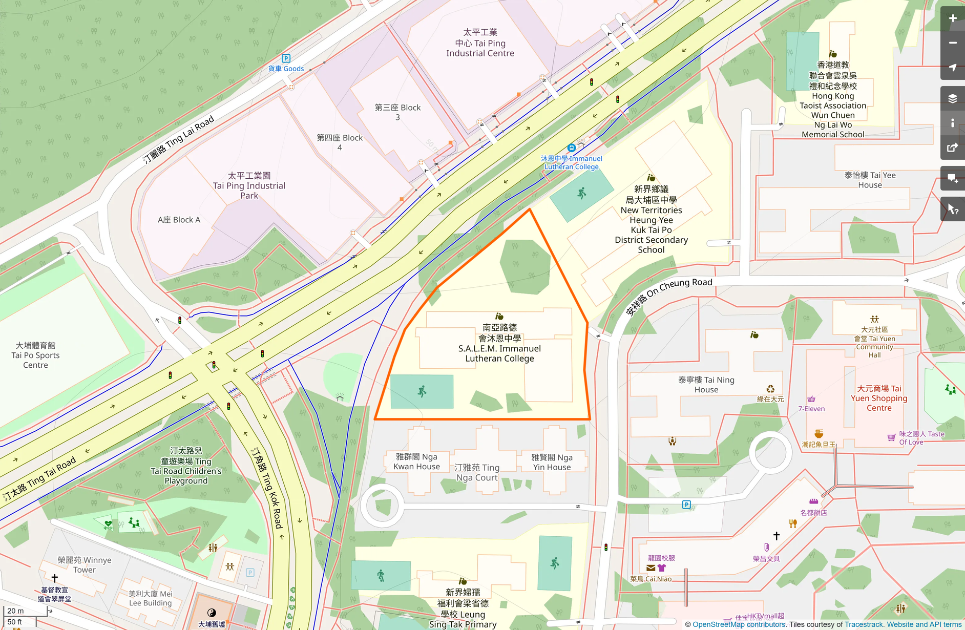 OSM: 南亞路德會沐恩中學 Salem-Immanuel Lutheran College