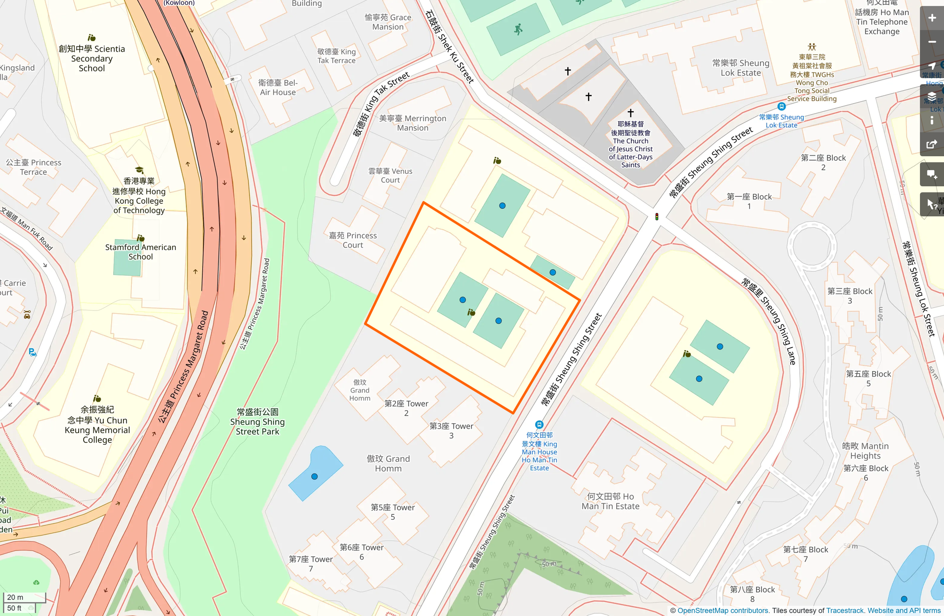 OSM: 德蘭中學 St. Teresa Secondary School