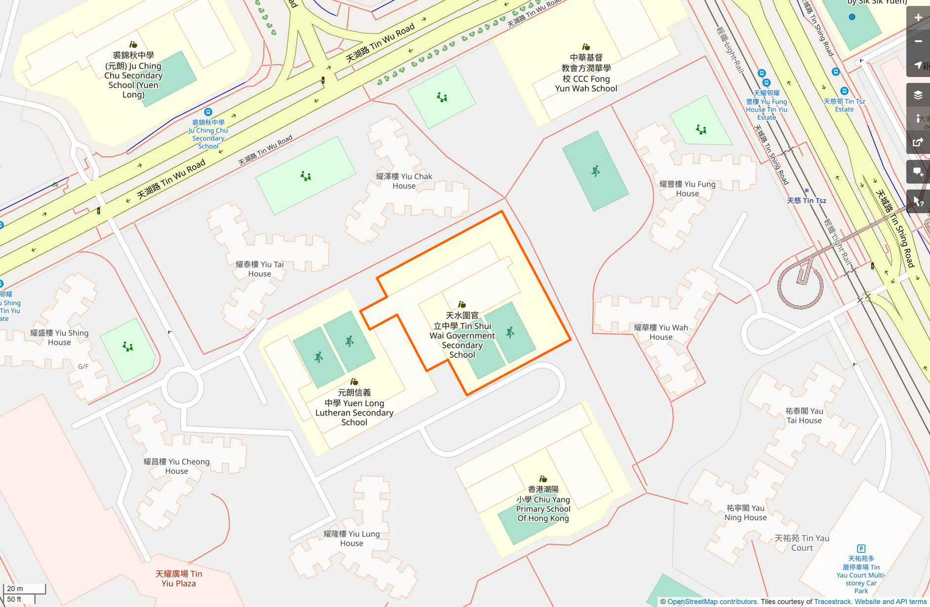 OSM: 天水圍官立中學 Tin Shui Wai Government Secondary School