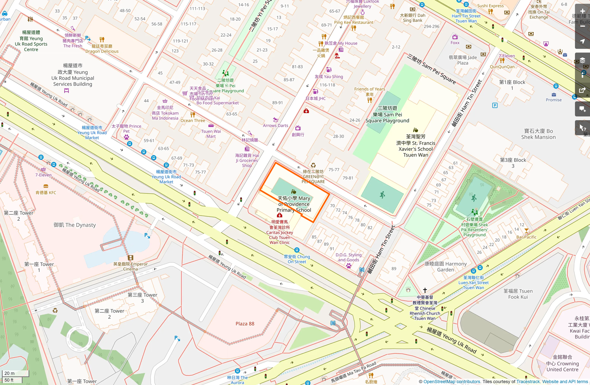 OSM: 天佑小學 Mary of Providence Primary School