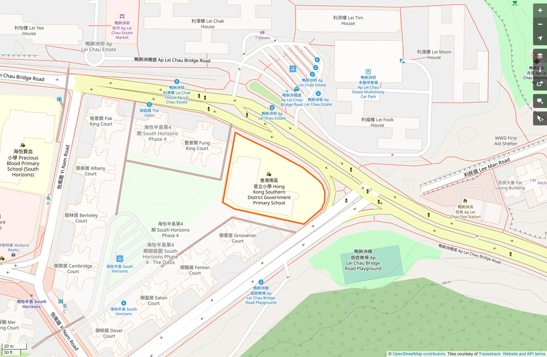 OSM: 香港南區官立小學 Hong Kong Southern District Government Primary School