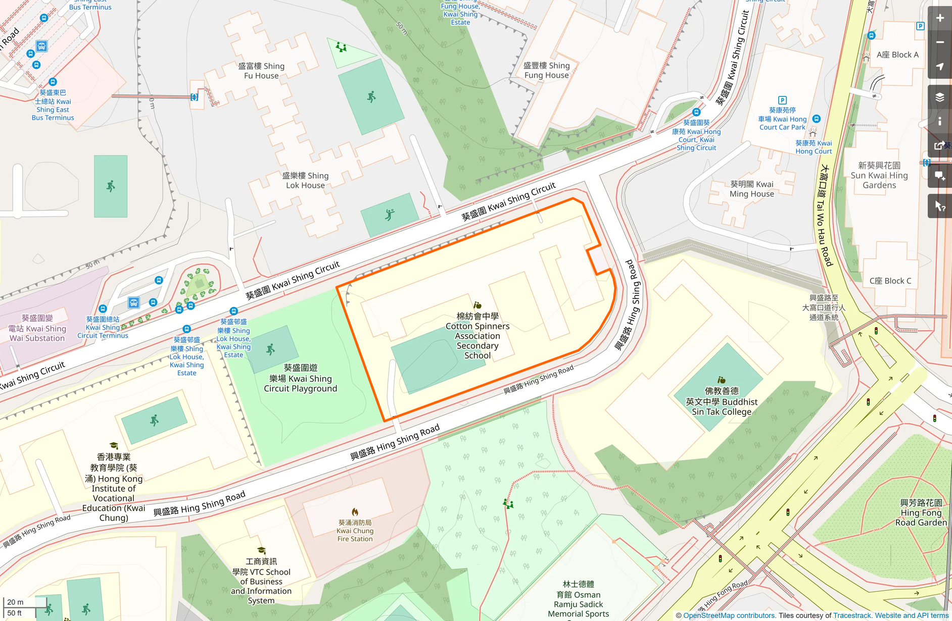 OSM: 棉紡會中學 Cotton Spinners Association Secondary School