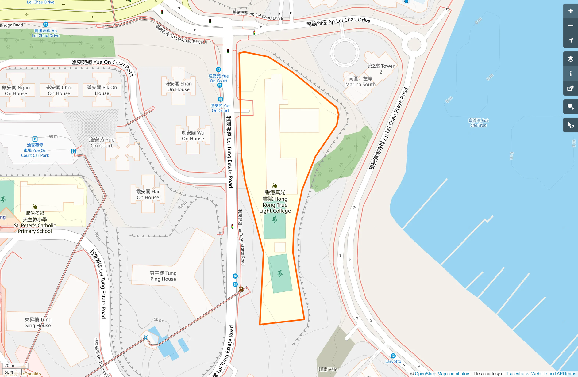 OSM: 香港真光書院 Hong Kong True Light College