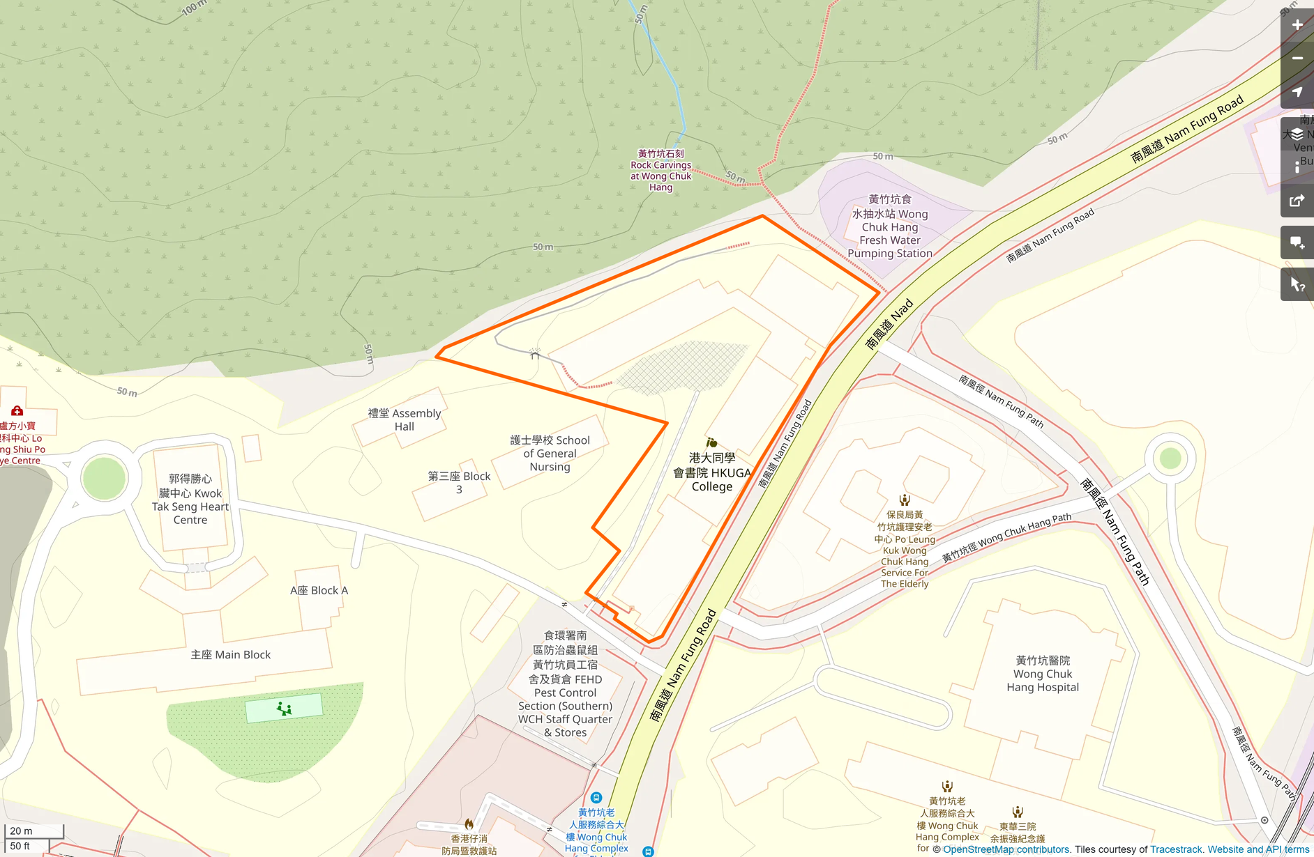 OSM: 港大同學會書院 HKUGA College