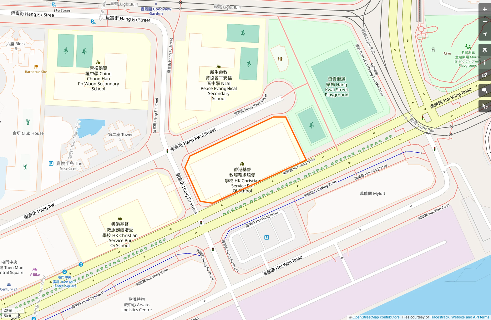 OSM: 香港基督教服務處培愛學校 Hong Kong Christian Service Pui Oi School