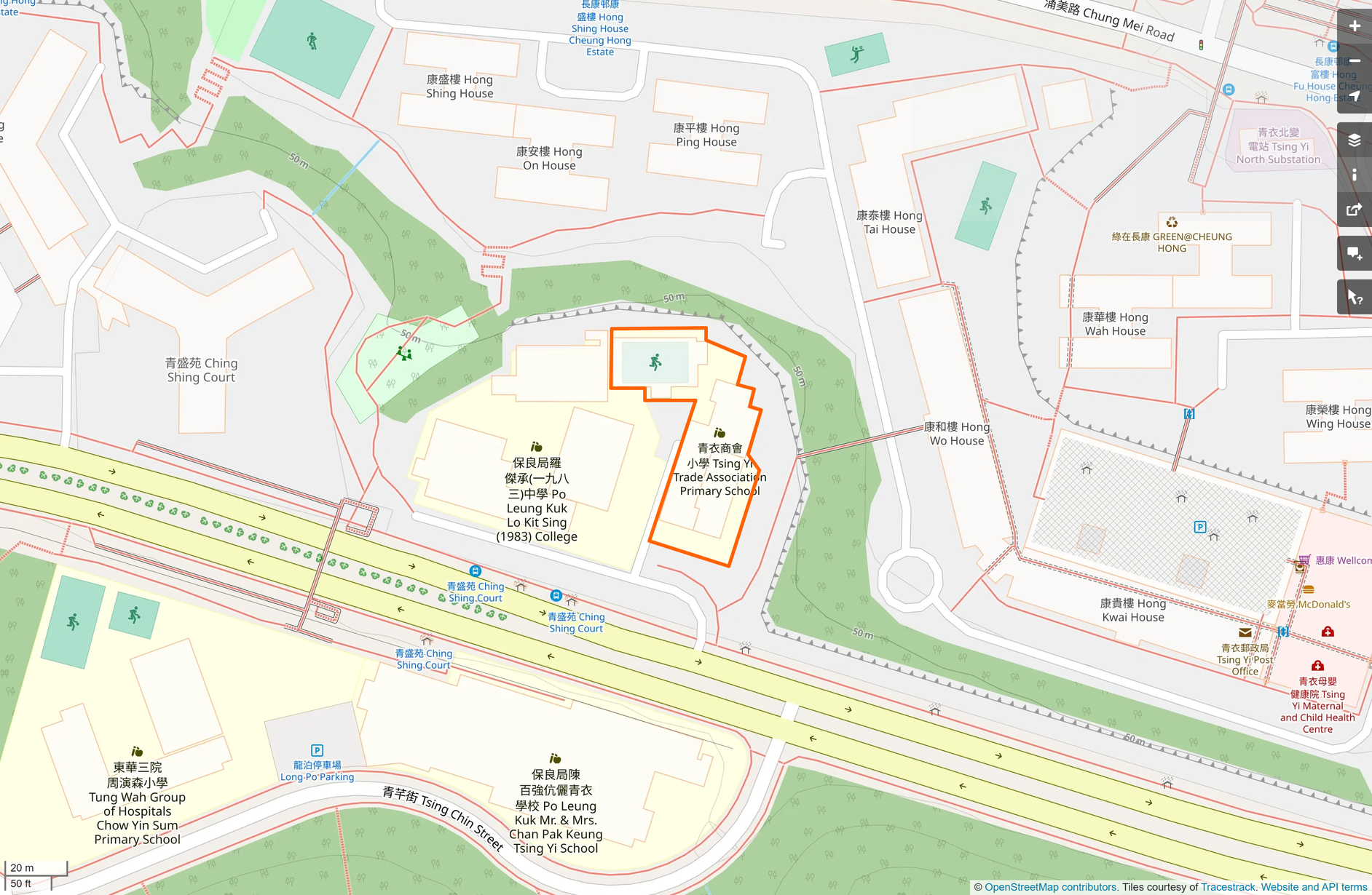 OSM: 青衣商會小學 Tsing Yi Trade Association Primary School