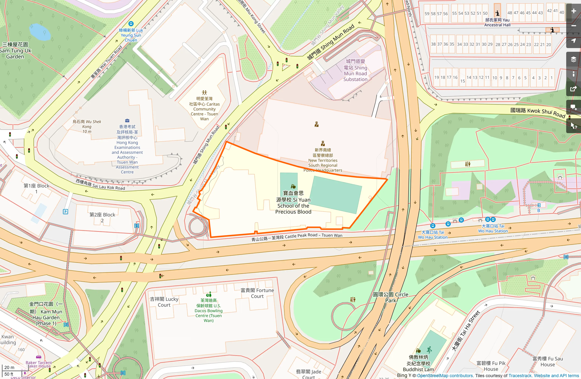 OSM: 寶血會思源學校 Si Yuan School of the Precious Blood