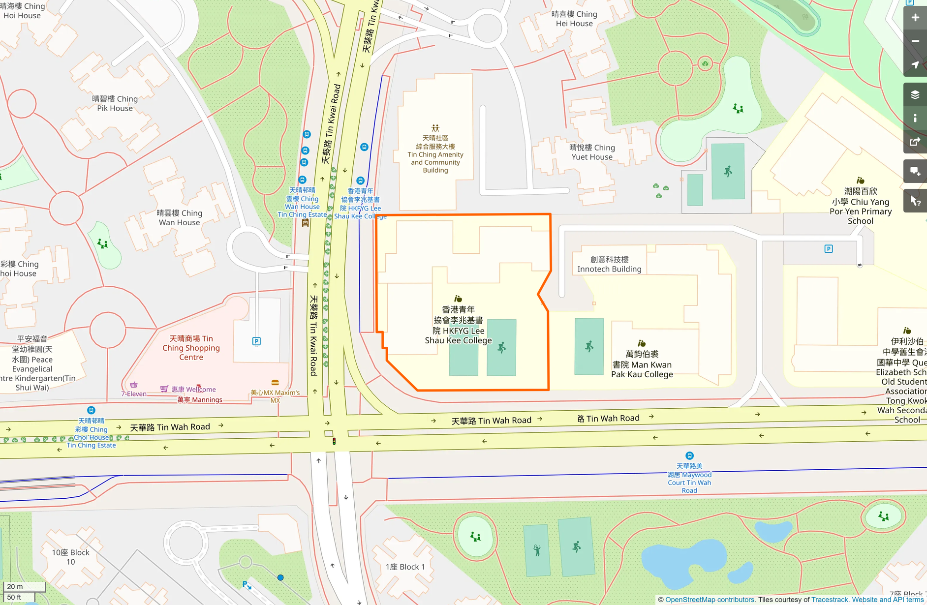 OSM: 香港青年協會李兆基書院 HKFYG Lee Shau Kee College