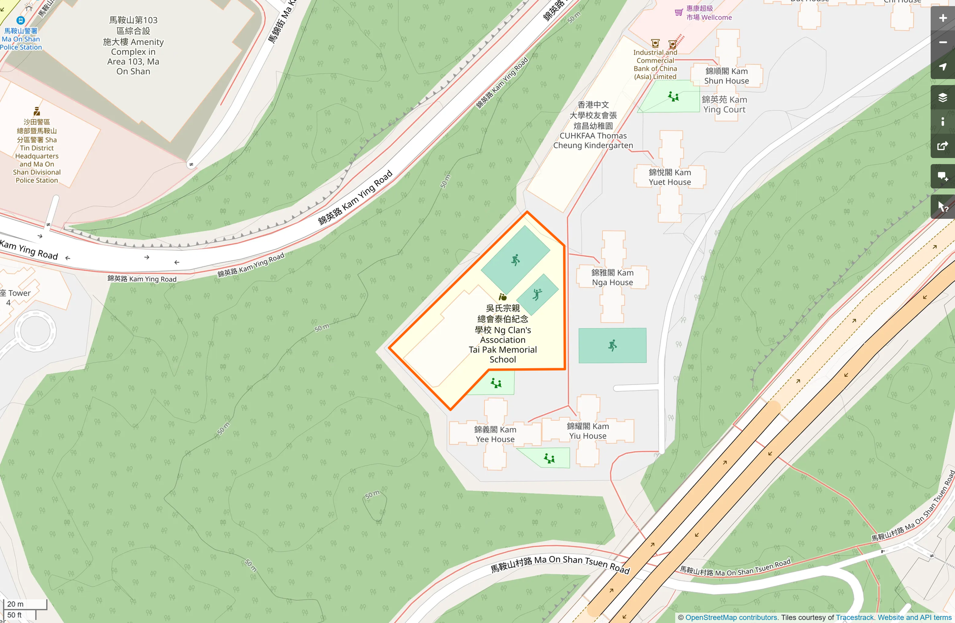 OSM: 吳氏宗親總會泰伯紀念學校 Ng Clan's Association Tai Pak Memorial School