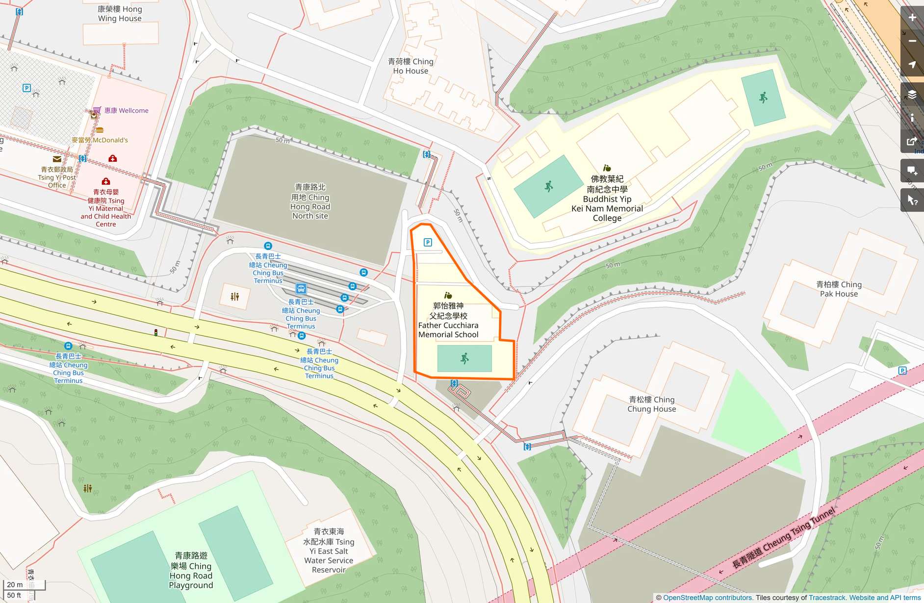 OSM: 郭怡雅神父紀念學校 Father Cucchiara Memorial School