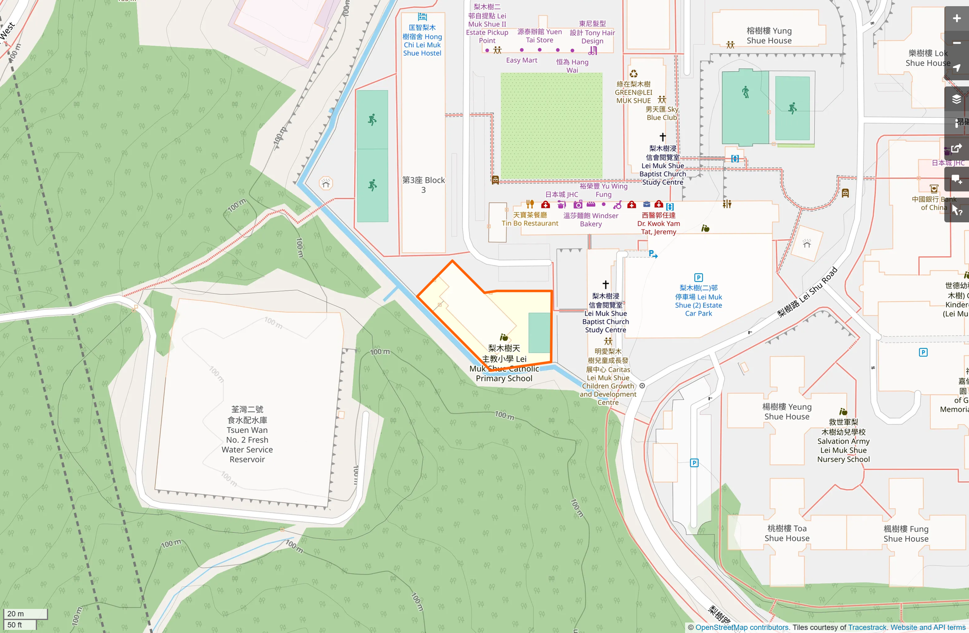 OSM: 梨木樹天主教小學 Lei Muk Shue Catholic Primary School