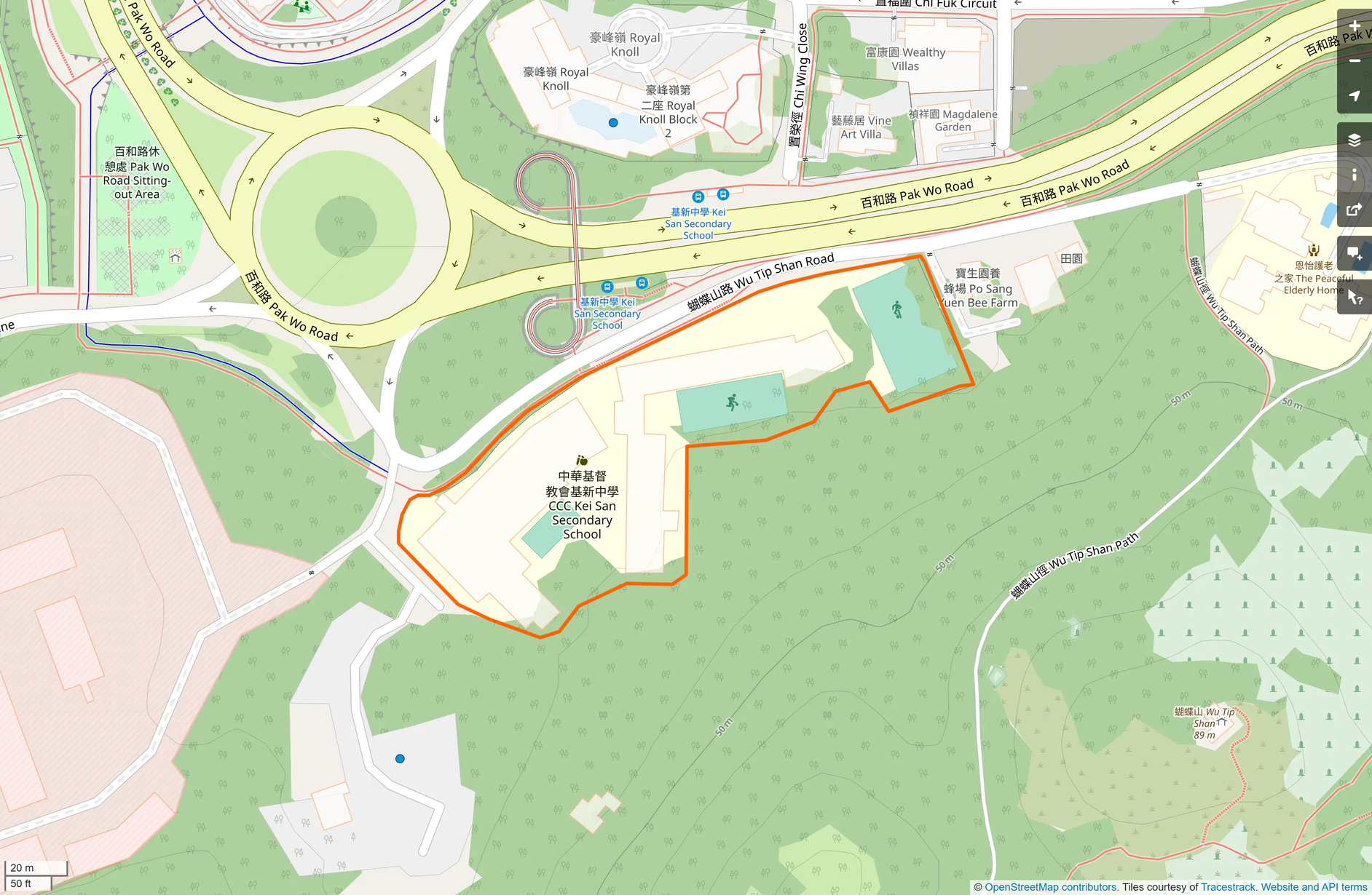 OSM: 中華基督教會基新中學 CCC Kei San Secondary School