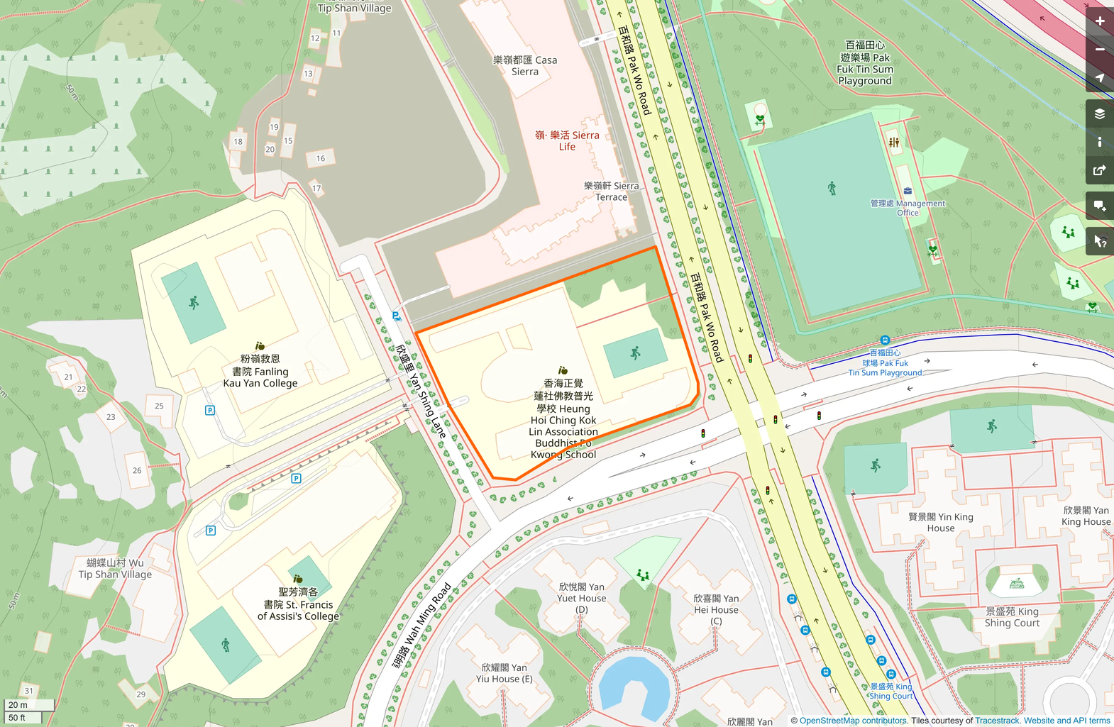 OSM: 香海正覺蓮社佛教普光學校 HHCKLA Buddhist Po Kwong School