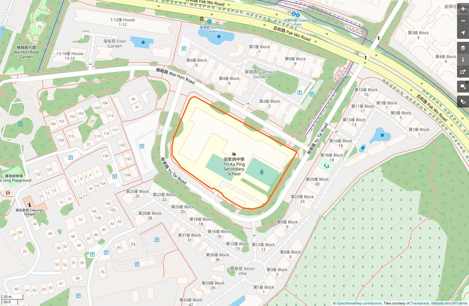 OSM: 田家炳中學 Tin Ka Ping Secondary School