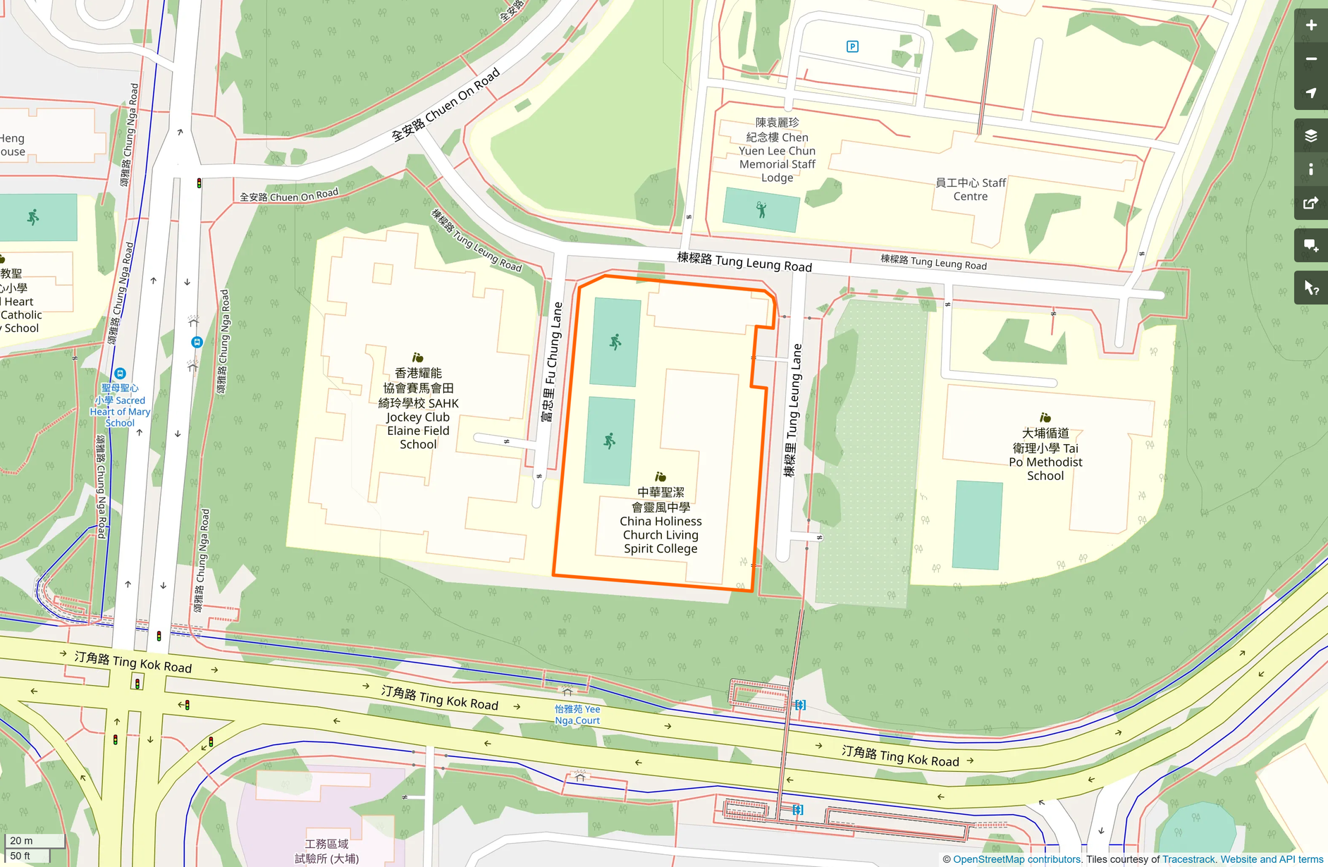 OSM: 中華聖潔會靈風中學 China Holiness Church Living Spirit College