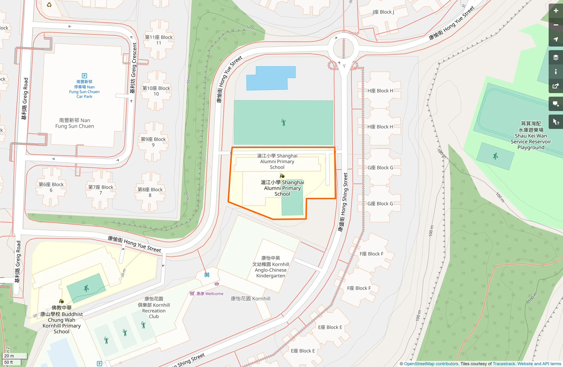 OSM: 滬江小學 Shanghai Alumni Primary School