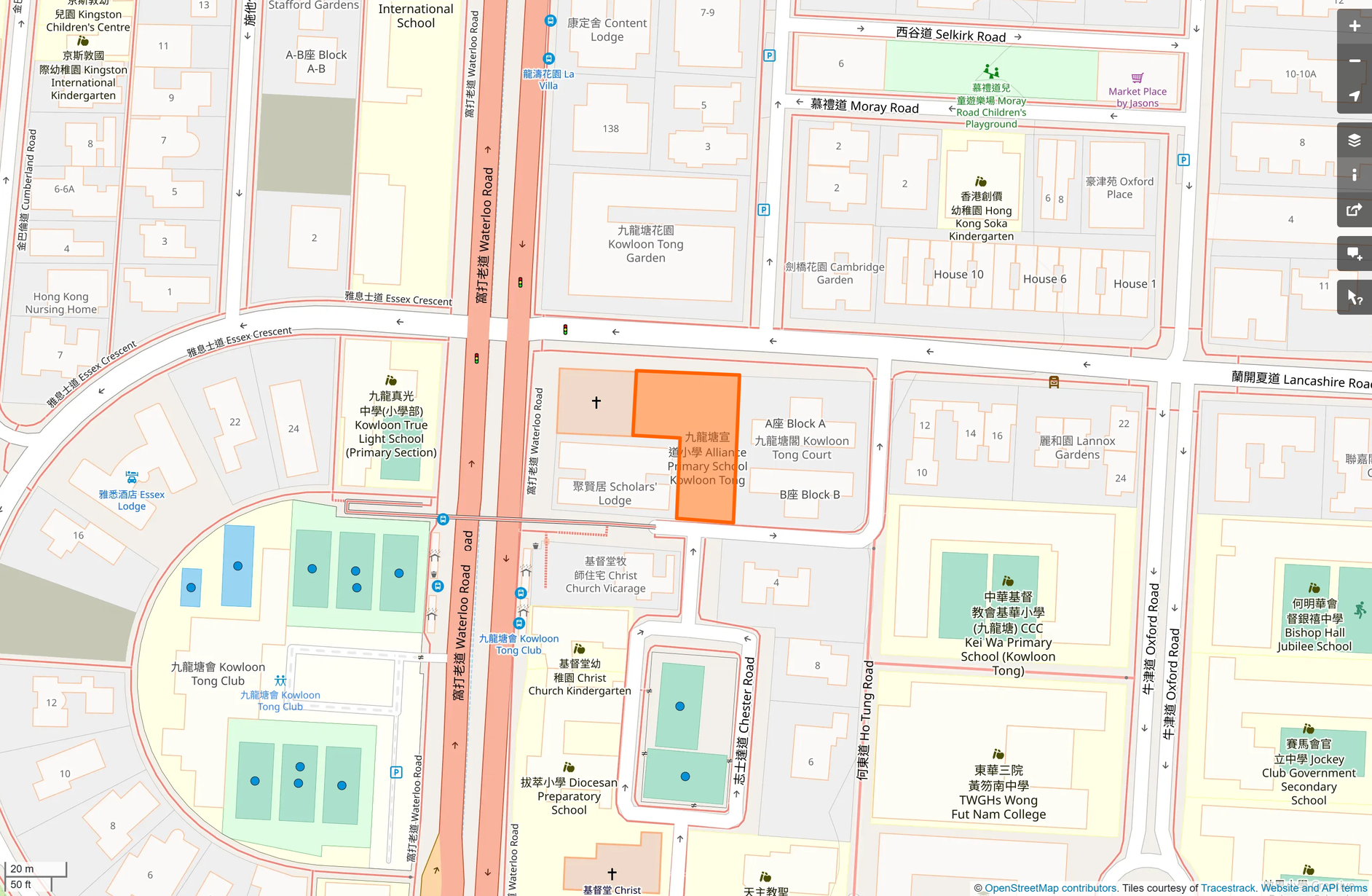 OSM: 九龍塘宣道小學 Alliance Primary School, Kowloon Tong