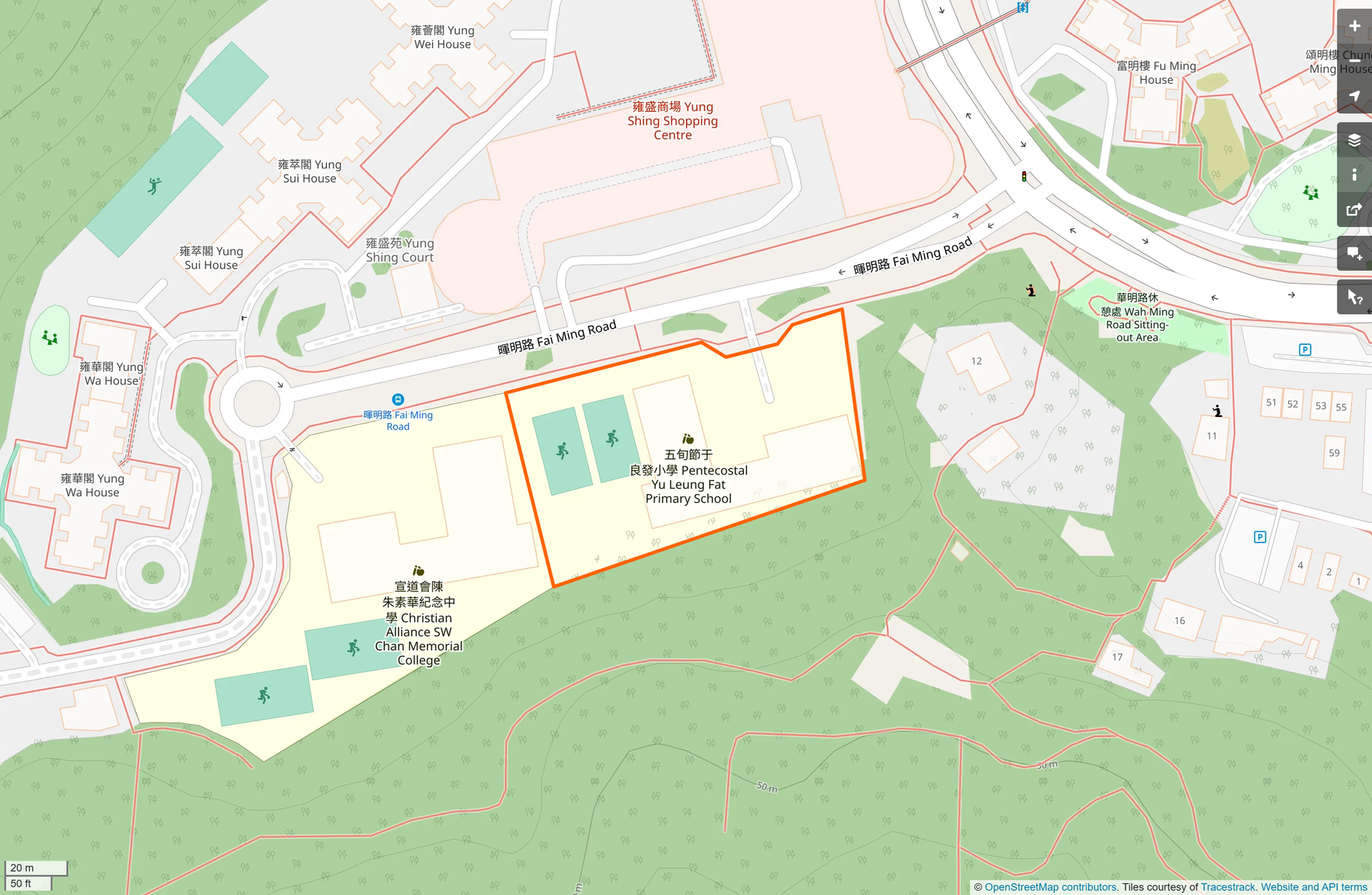 OSM: 五旬節于良發小學 Pentecostal Yu Leung Fat Primary School