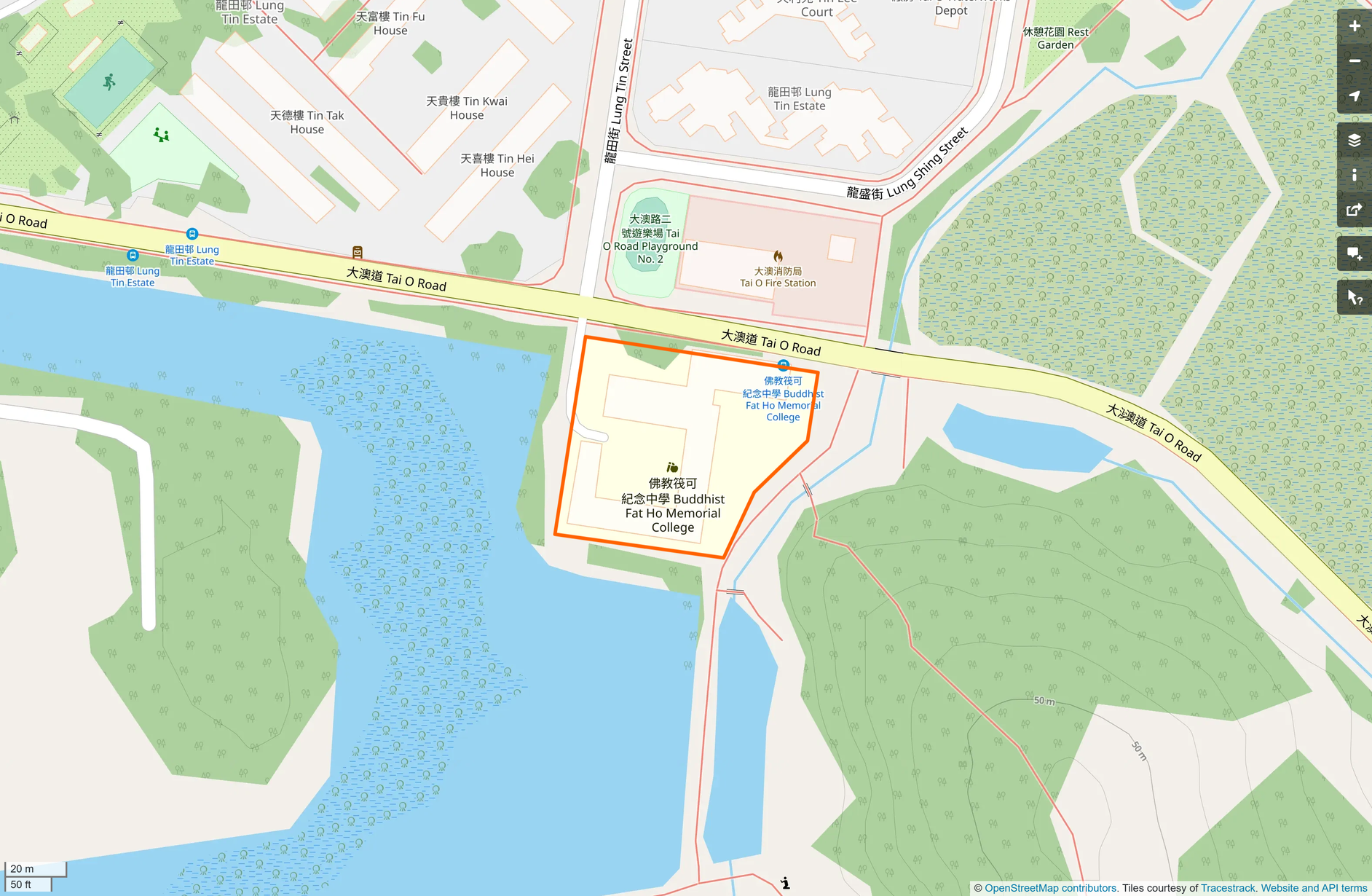 OSM: 佛教筏可紀念中學 Buddhist Fat Ho Memorial College