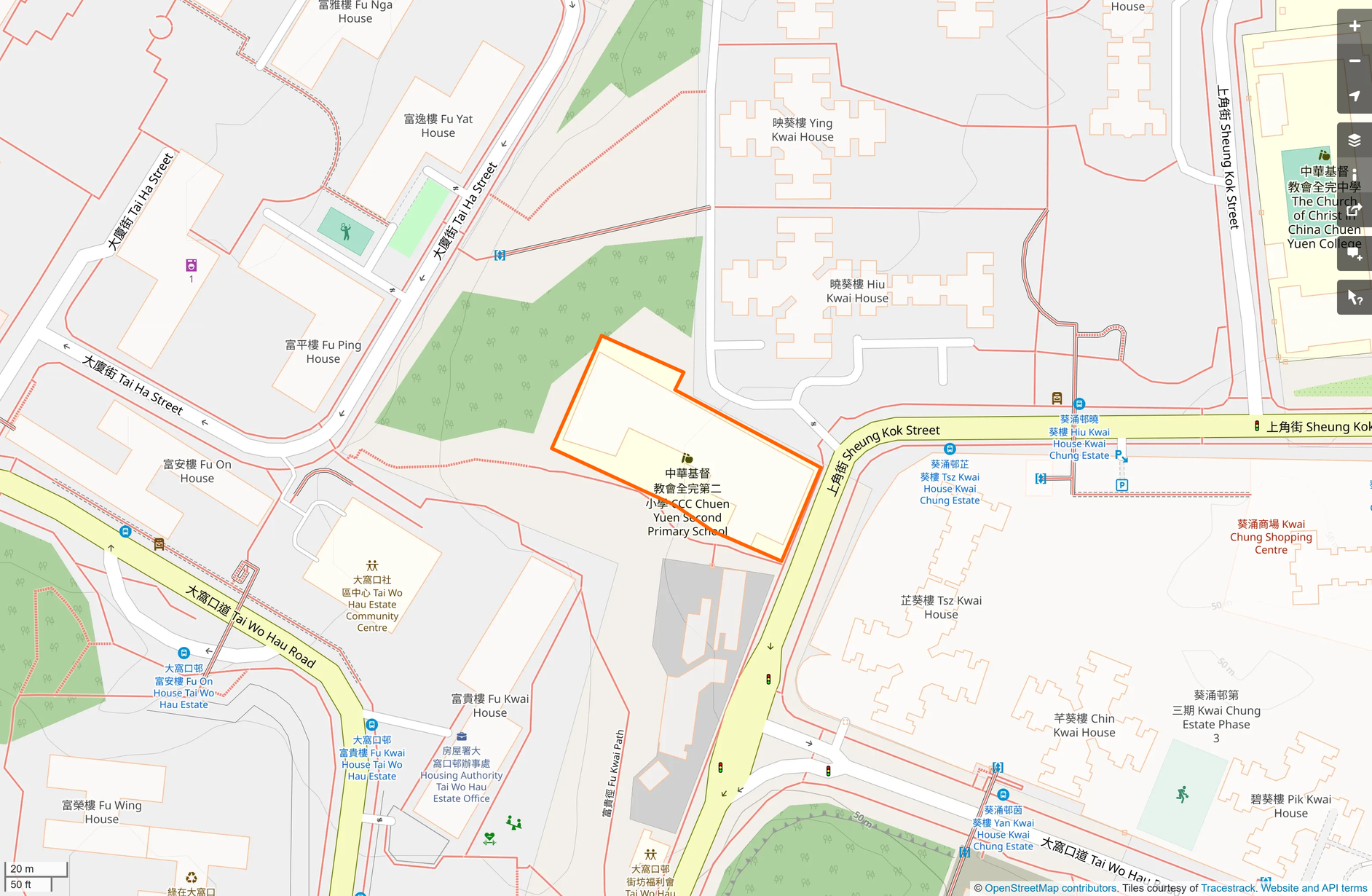 OSM: 全完第二小學 CCC Chuen Yuen Second Primary School