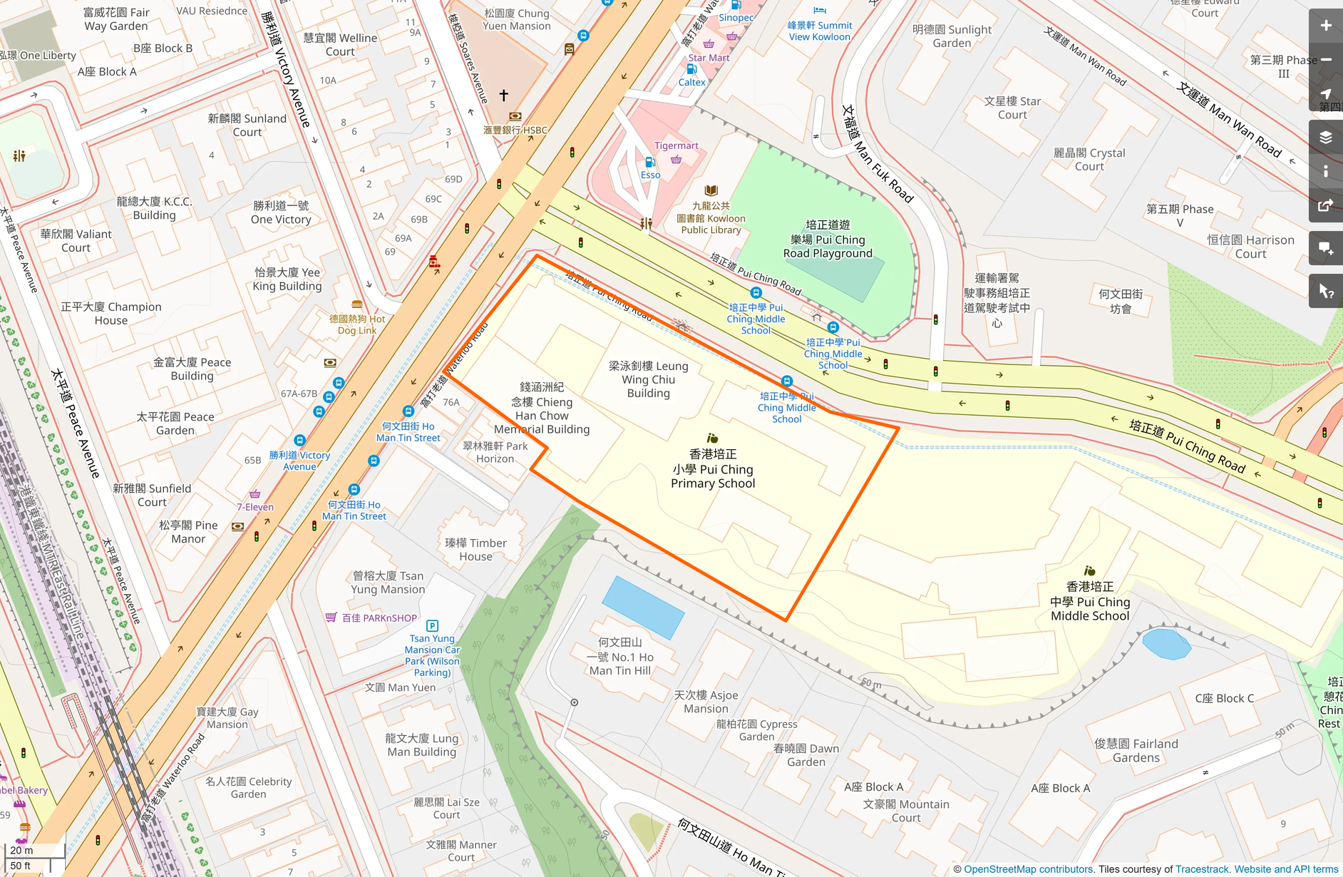 OSM: 香港培正小學 Pui Ching Primary School
