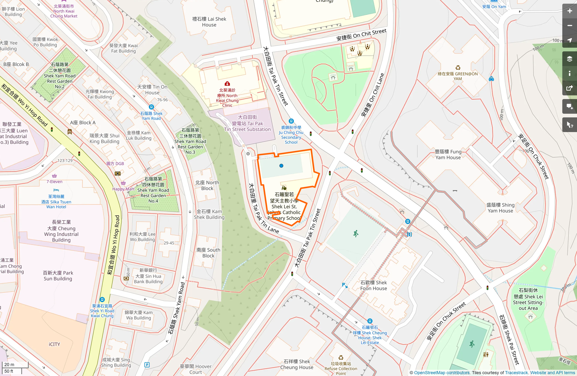 OSM: 石籬聖若望天主教小學 Shek Lei St. John's Catholic Primary School