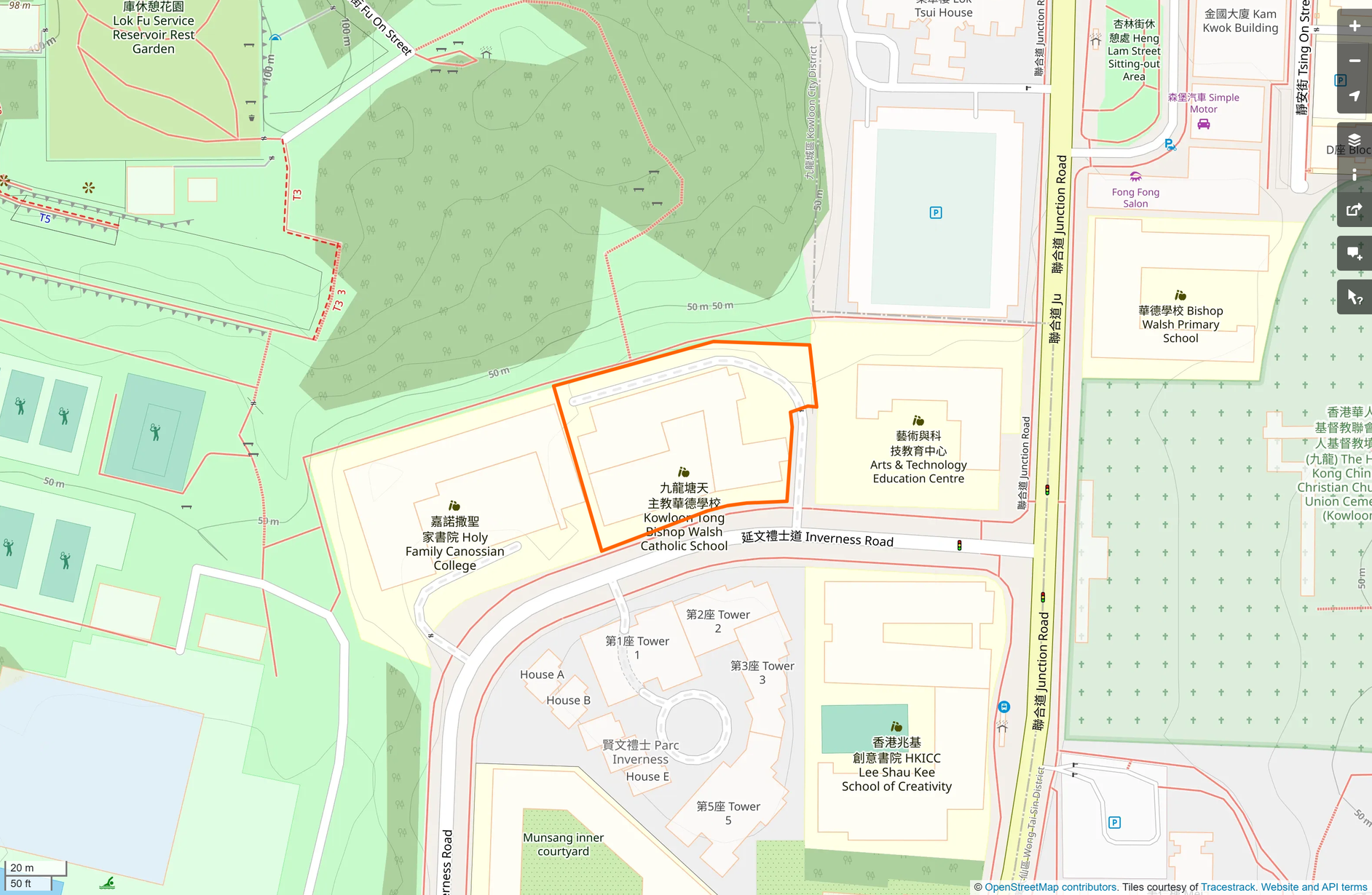 OSM: 九龍塘天主教華德學校 Kowloon Tong Bishop Walsh Catholic School