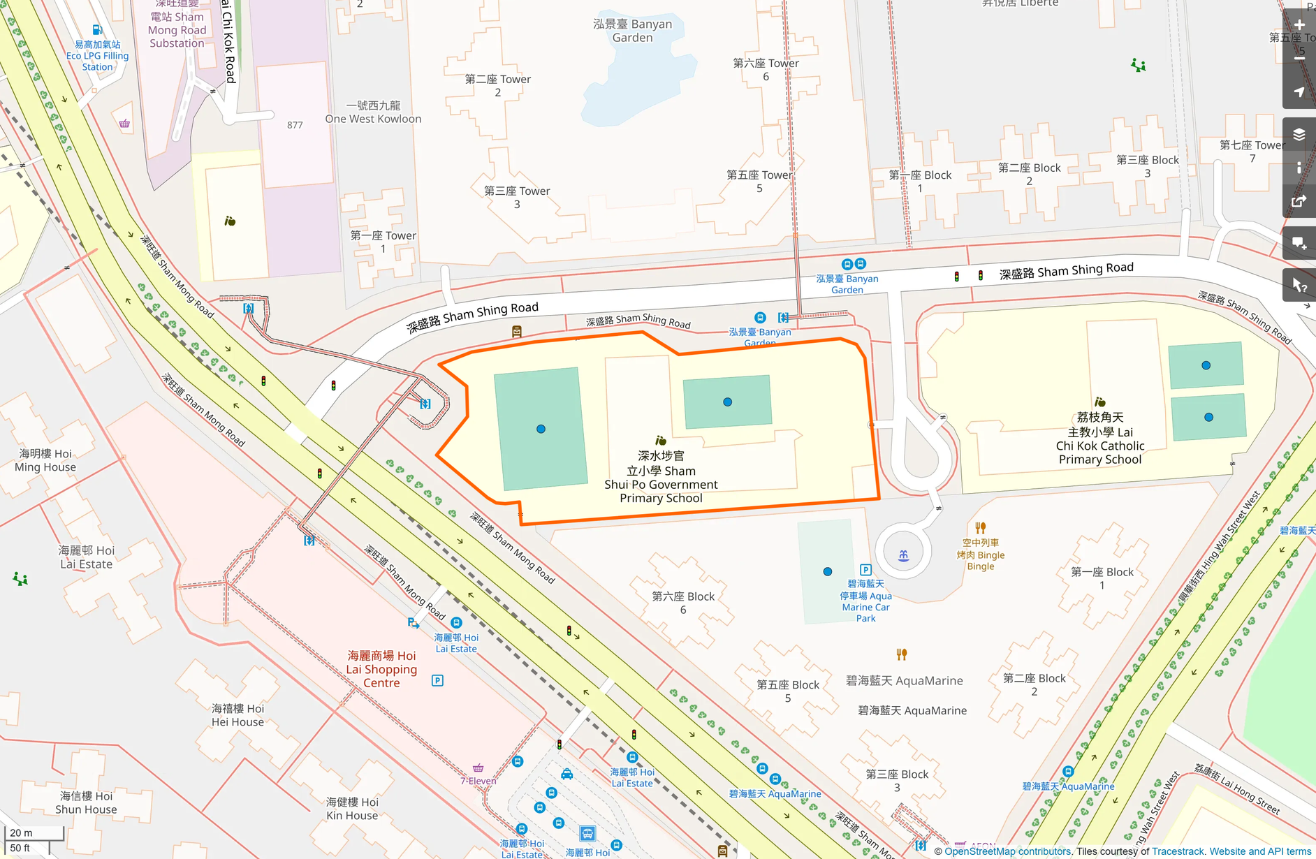 OSM: 深水埗官立小學 Sham Shui Po Government Primary School