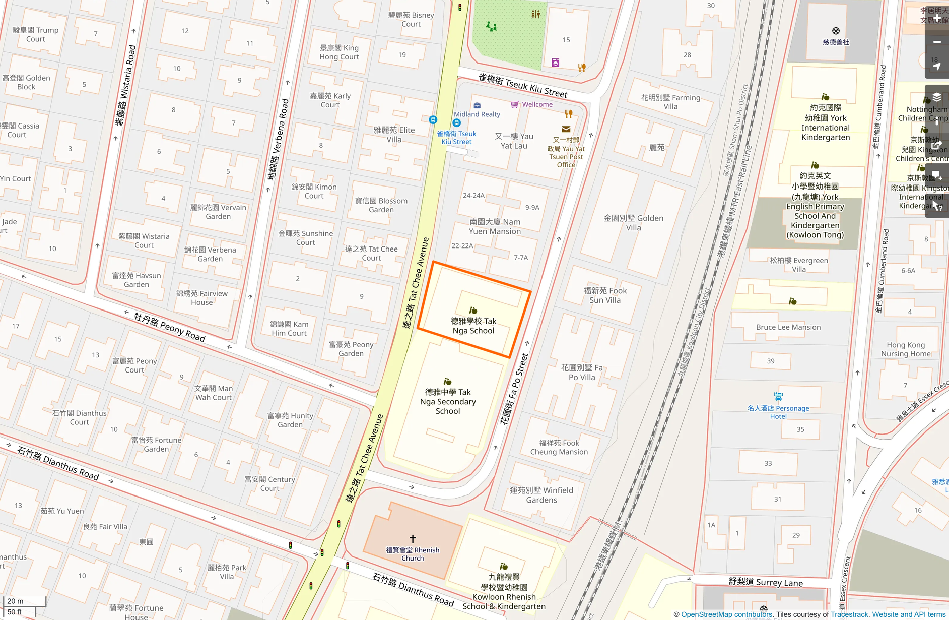 OSM: 德雅小學 Tak Nga Primary School