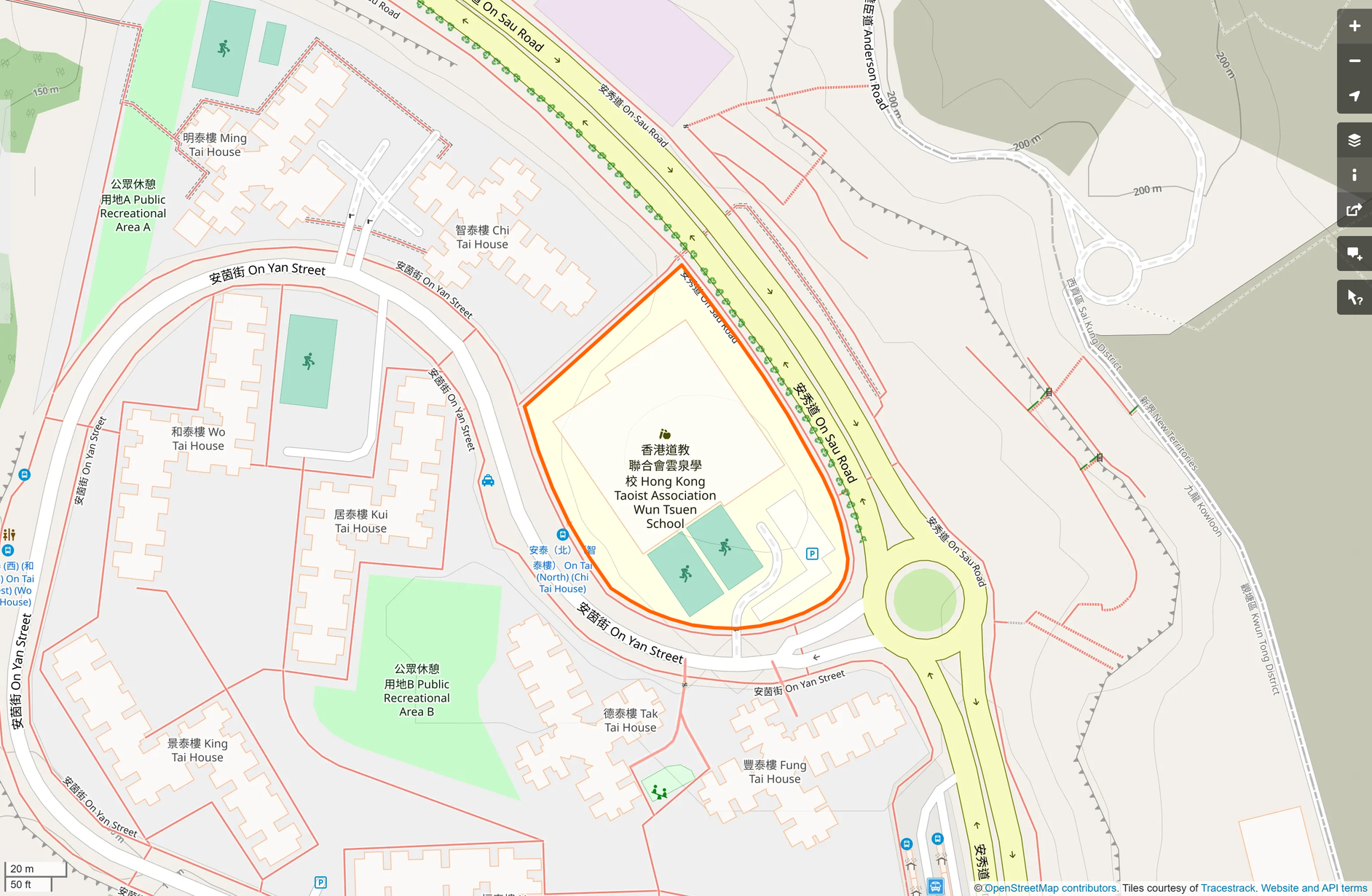 OSM: 香港道教聯合會雲泉學校 HKTA Wun Tsuen School