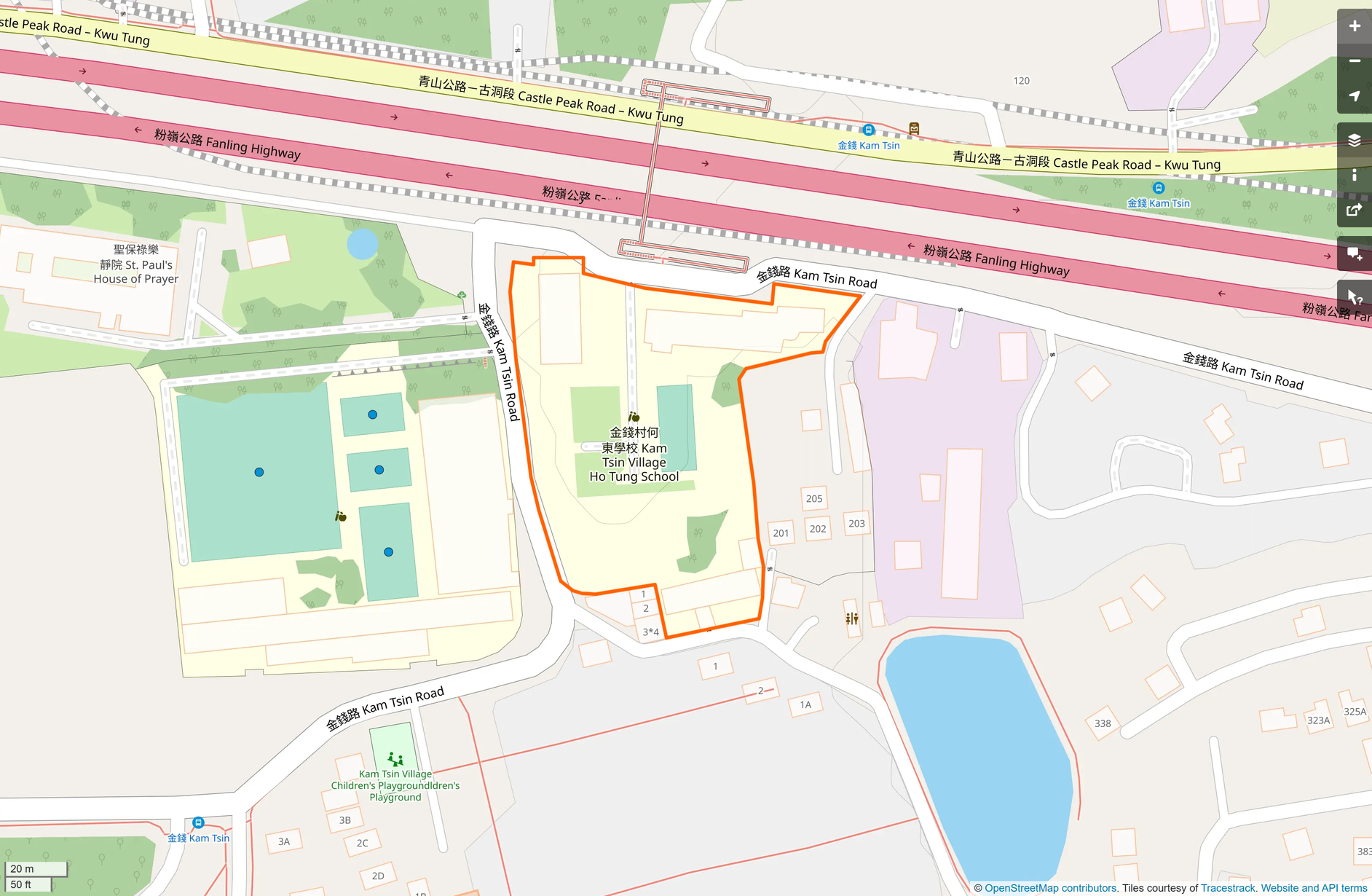 OSM: 金錢村何東學校 Kam Tsin Village Ho Tung School