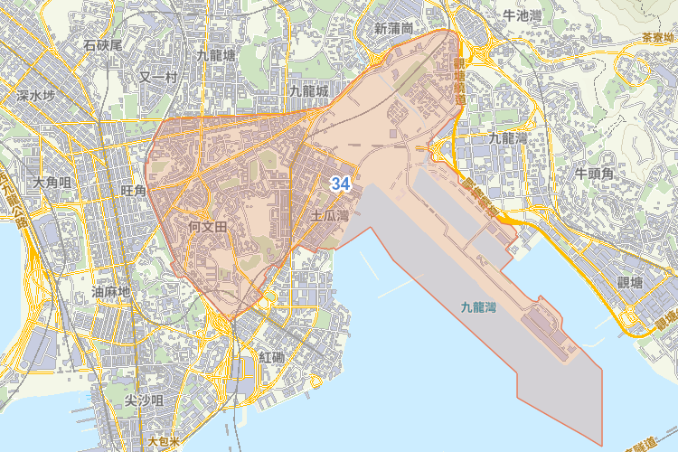 小學 34 校網覆蓋地圖