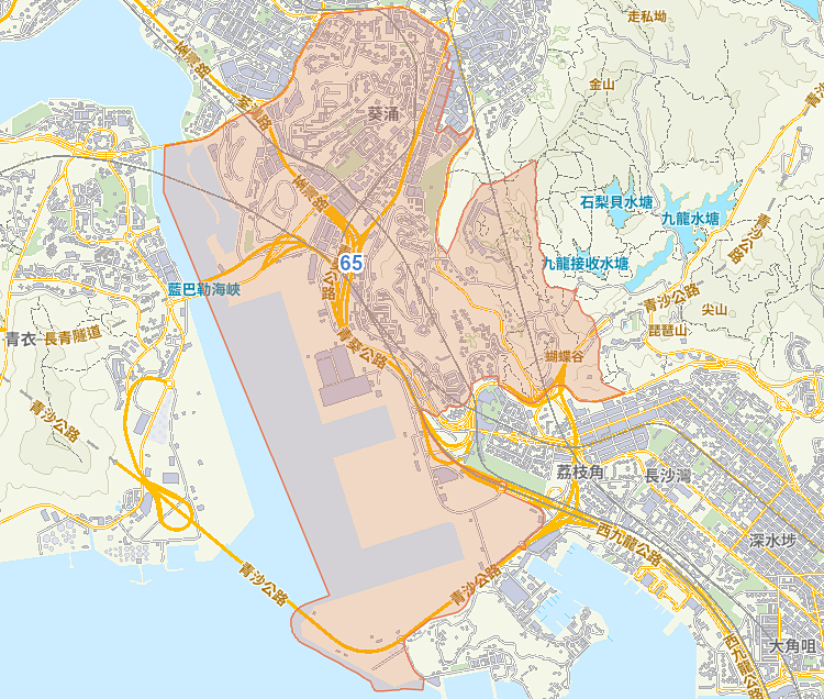 小學 65 校網覆蓋地圖