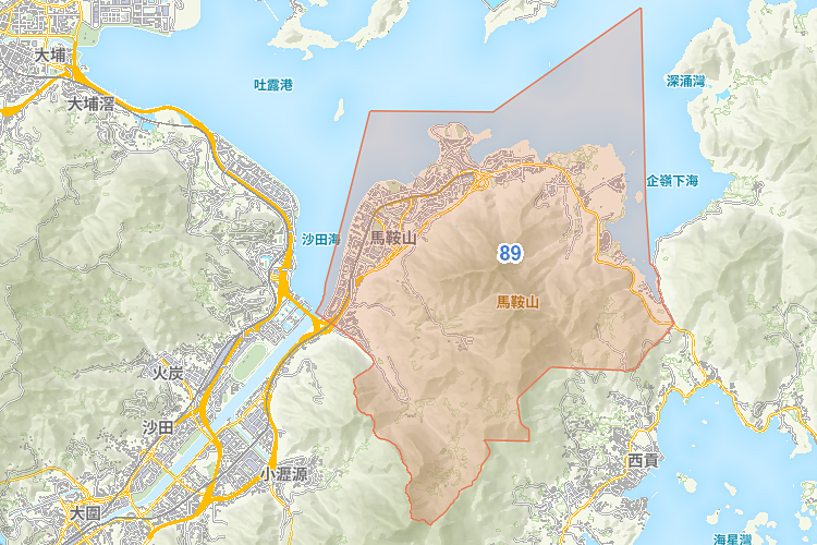 小學 89 校網覆蓋地圖