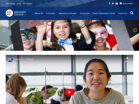 Website Screenshot of Discovery College