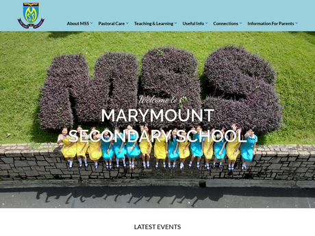 Website Screenshot of Marymount Secondary School