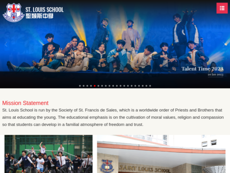 Website Screenshot of St. Louis School